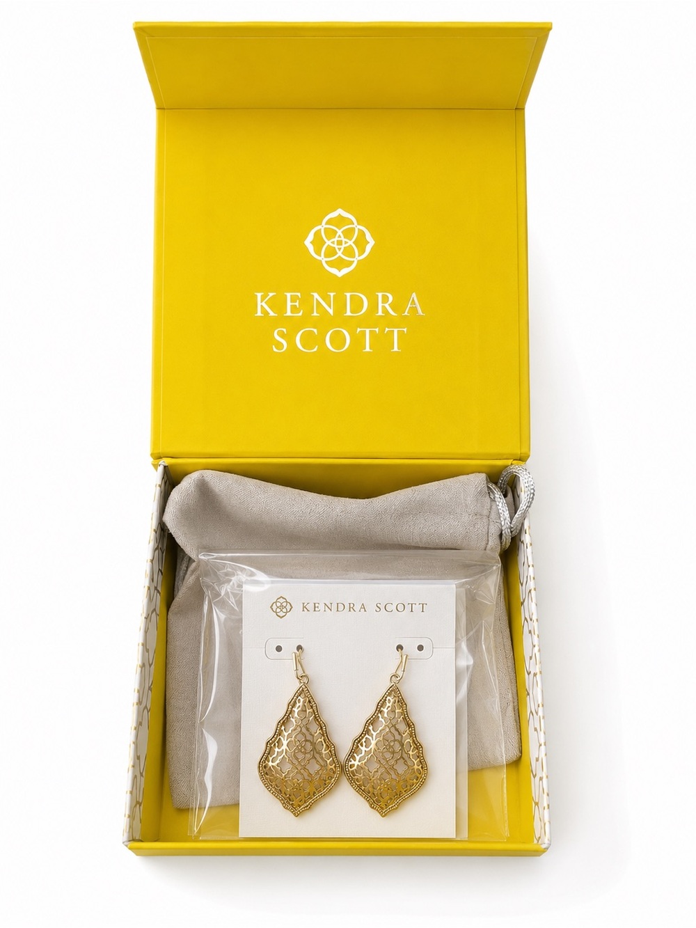 NWT KENDRA SCOTT Addie
Gold Filigree Drop Earrings